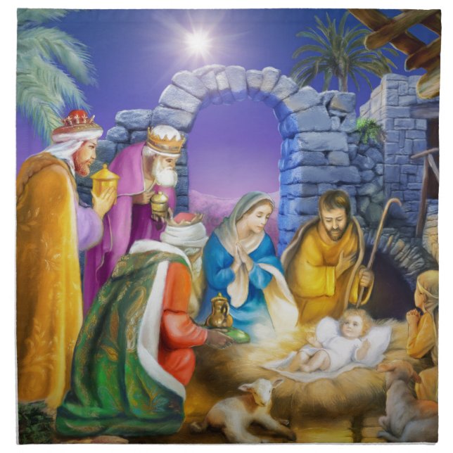 Christian Christmas card Napkin (Front)