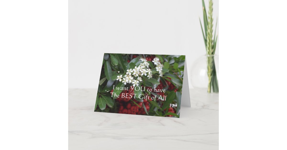 Christian Christmas Card with Gospel message Zazzle