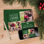 Christian Christmas Collage Luke 2 Holiday Photo Card
