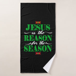 Christian Christmas Gifts Jesus Is The Reason For Bath Towel