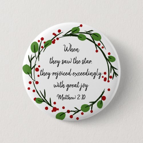 Christian Christmas Inspirational  Scripture Button