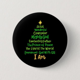 Christian Christmas Jesus Bible Names Xmas Tree Sh Button