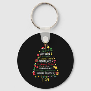 Christian Christmas Jesus Bible Names Xmas Tree Sh Keychain