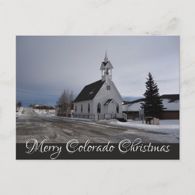 Christian Christmas "Merry Colorado Christmas" Postcard (Front)