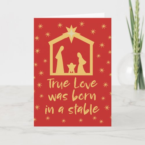 Christian Christmas Nativity Jesus Religious Holiday Card