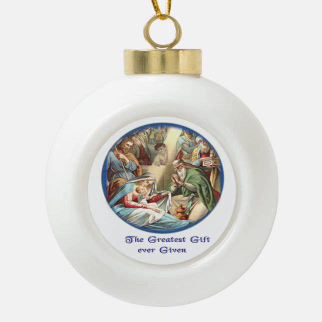 Christian Christmas Ornament (Front)