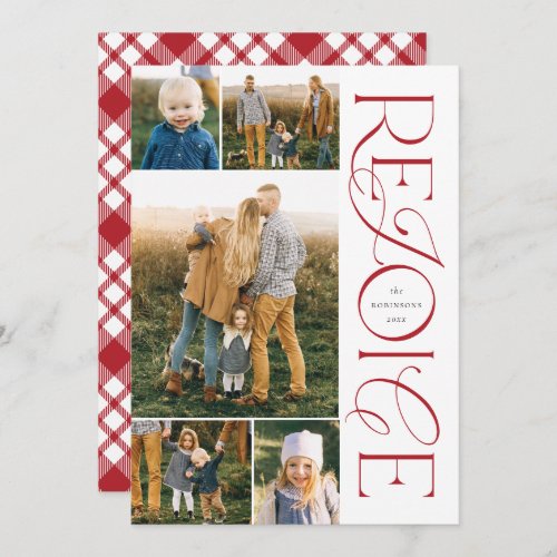 Christian Christmas Photo Cards Rejoice