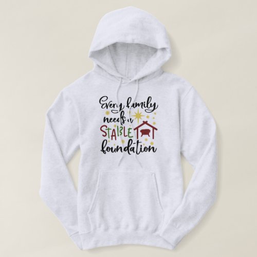 Christian Christmas Religious Funny Family Hoodie