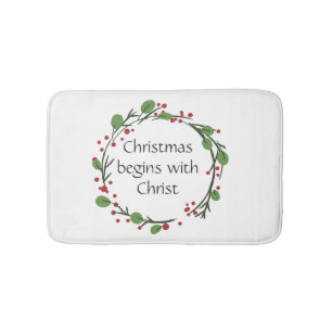 Christian Christmas Scripture  Scripture Bath Mat