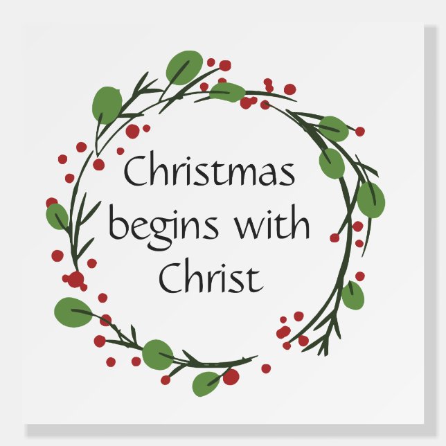 Christian Christmas Scripture  Scripture Foam Board (Front)