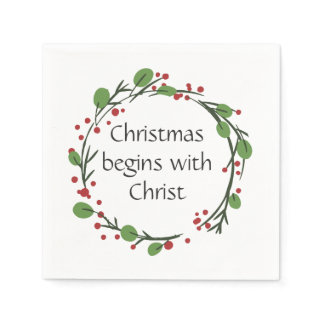 Christian Christmas Scripture  Scripture Napkins