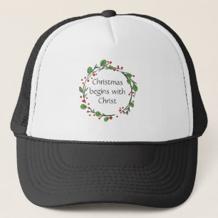 Christian Christmas Scripture Scripture Trucker Hat