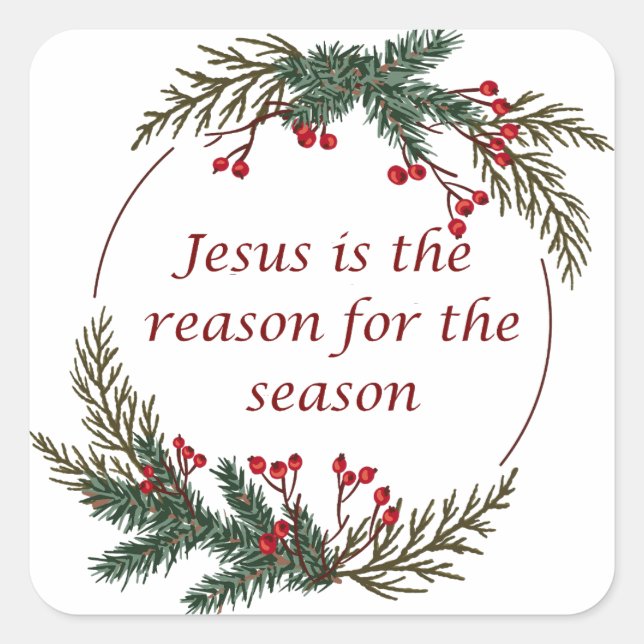 Christian Christmas Scripture Sticker Scripture (Front)
