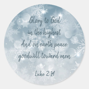 Christian Christmas Scripture Sticker Scripture