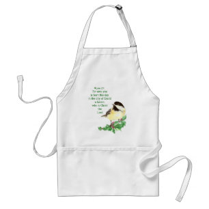 Christian Christmas Scripture Sticker Scripture Adult Apron