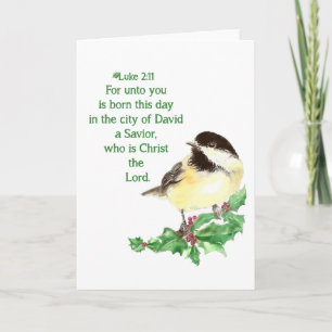 Christian Christmas Scripture Sticker Scripture Holiday Card