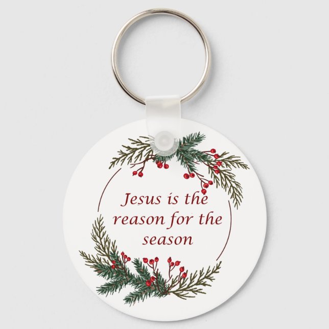 Christian Christmas Scripture Sticker Scripture Keychain (Back)