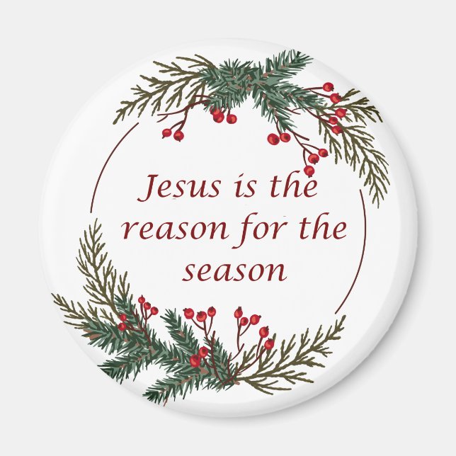Christian Christmas Scripture Sticker Scripture Magnet (Front)