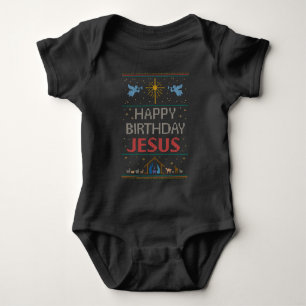 Christian Christmas Sweater Happy Birthday Jesus