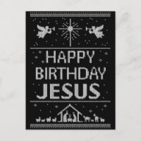 Christian Christmas Sweater Happy Birthday Jesus