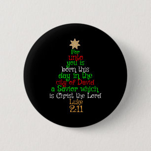 Christian Christmas Tree Shirts Button