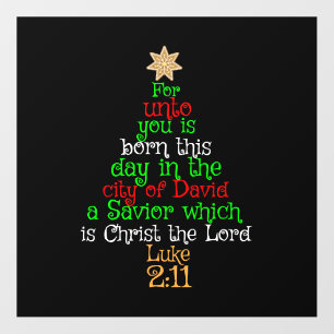 Christian Christmas Tree Shirts Floor Decals
