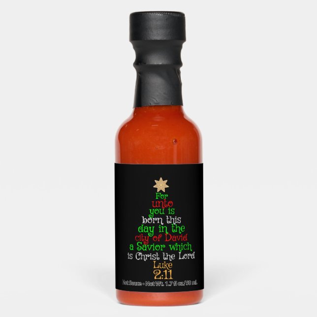 Christian Christmas Tree Shirts Hot Sauces (Front)
