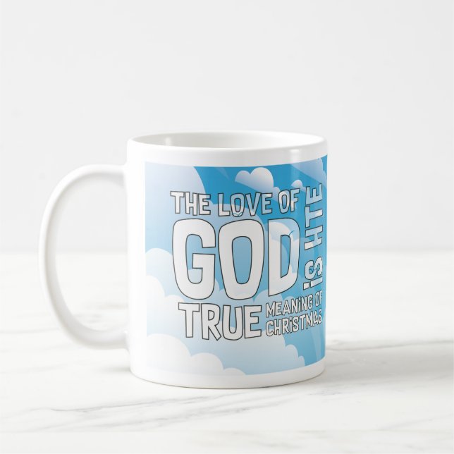 Christian Christmas True Meaning of Christmas Mug (Left)
