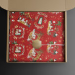 Christian Christmas Watercolor Nativity Red Wrapping Paper<br><div class="desc">Christian Christmas Watercolor Nativity</div>