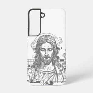 Christian Christwave Grid Anaglyph Jesus Christ Samsung Galaxy S22 Case
