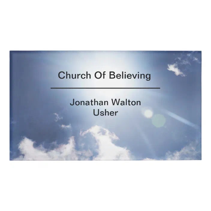 Christian Church Clergy And Usher Sunlit Name Zazzle Com Christian Church Clergy And Usher Sunlit Name Zazzle Com
