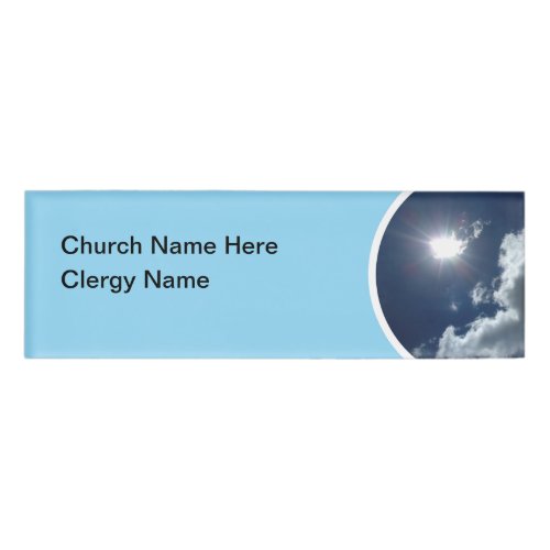 Christian Church Clergy Budget Name Tags