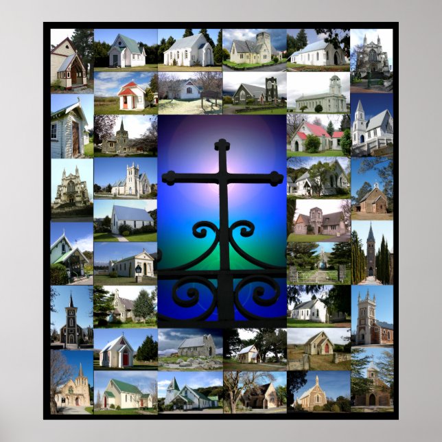 Christian Church Collage Poster (Front)