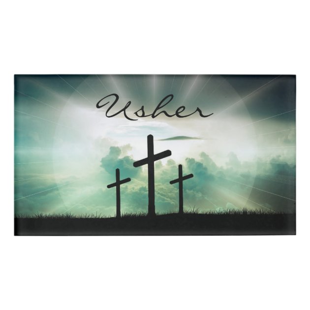 church usher name tags