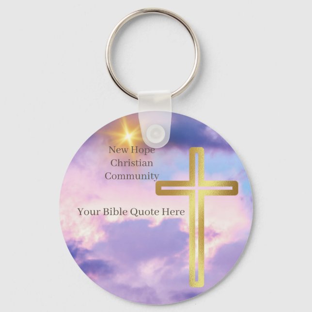 Christian Church Favor: Bulk or Single Keychain (Front)