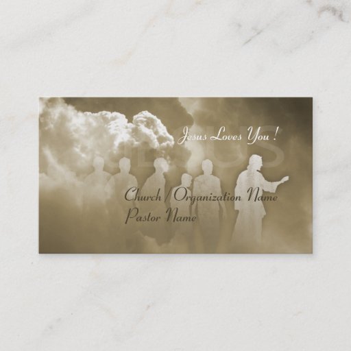 Customizable Christian Church Jusus Business Card