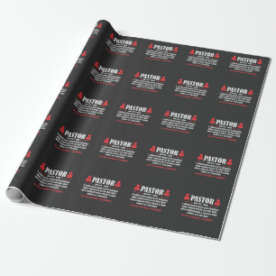 Christian Church Pastor Definition Religious Minis Wrapping Paper