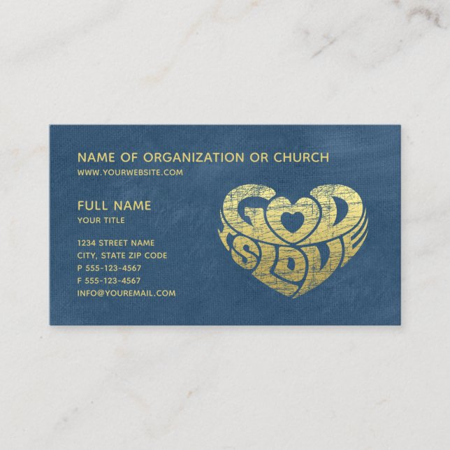 Christian Church Pastor | Religious Ministry Appointment Card (Front)