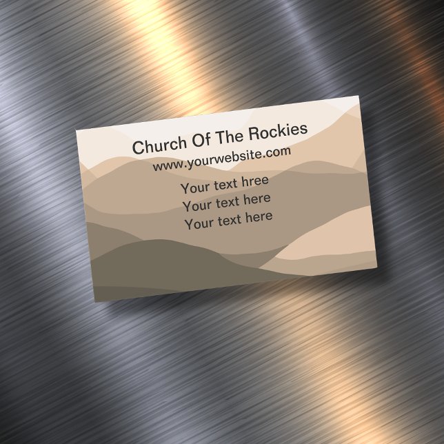 Christian Church Scenic Nature Theme Business Card Magnet (Creator Uploaded)