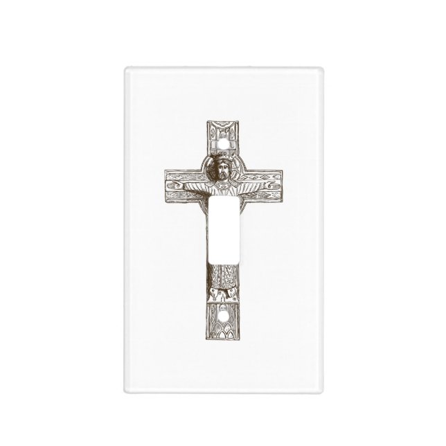 Christian Classical Cross Light Switch Cover (Front)