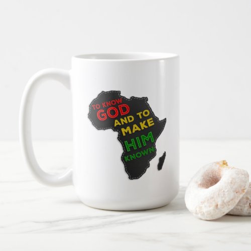 Christian Classical Education Africa Map Faux Felt Coffee Mug