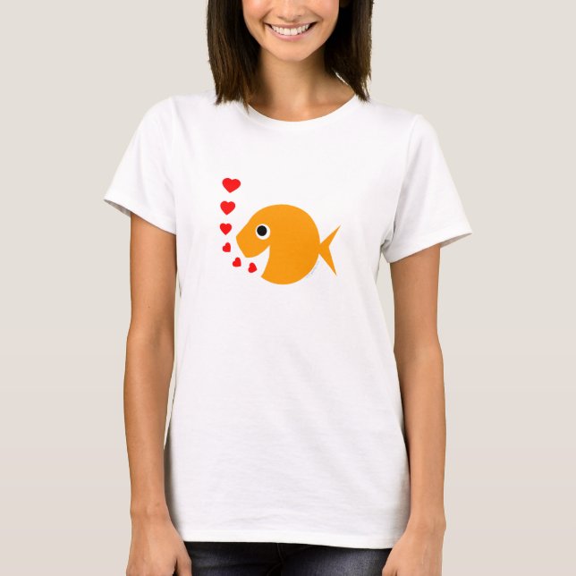 Christian Clean Humor Bachelorette Cute Goldfish T-Shirt (Front)