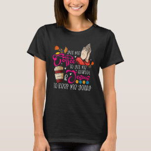 Christian Coffee Jesus Religious Faith Prayer Hand T-Shirt