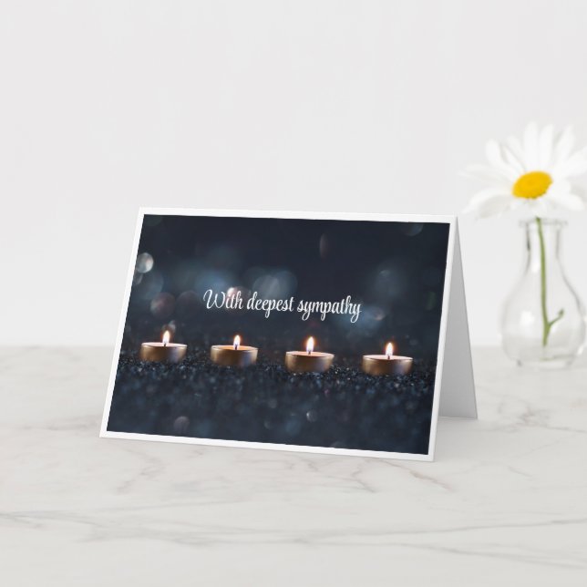 Christian Condolence Card (Small Plant)