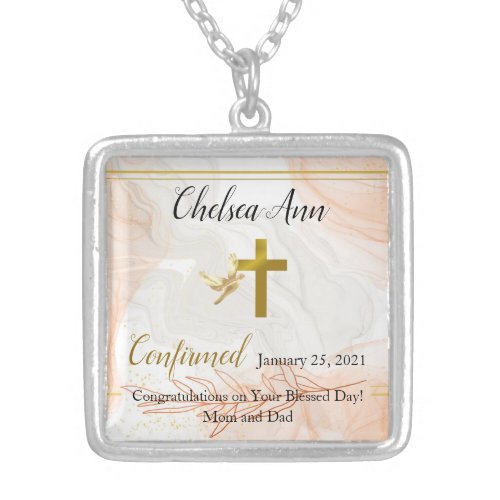 Christian Confirmation Necklace Personalized Gift