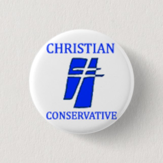 Christian Conservative Party Logo Pinback Button (Front)