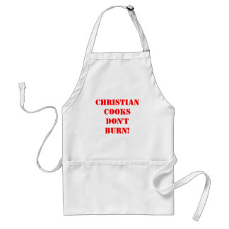 CHRISTIAN COOKS DON'T BURN! ADULT APRON