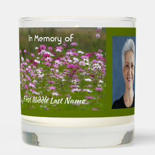 Christian Cosmos Garden Flowers Memorial Keepsake Scented Candle