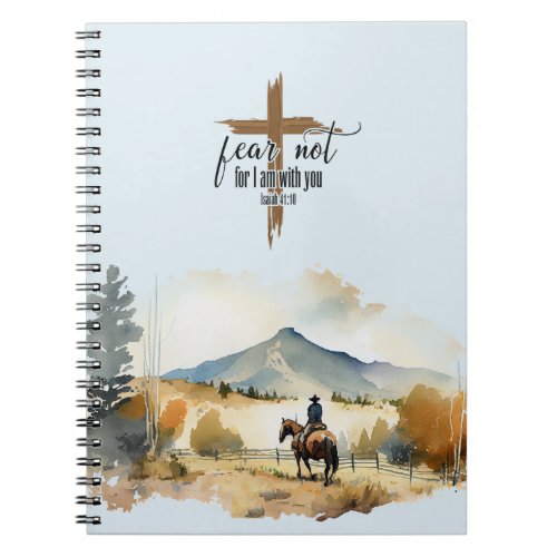 Christian Cowboy Church Western Scripture  Notebook