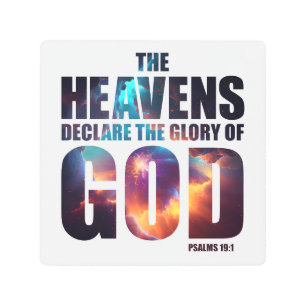 Christian Creation: Heavens Declare Glory of GOD Metal Print